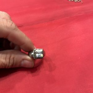 Silpada sterling silver cubic zirconia ring, size 8